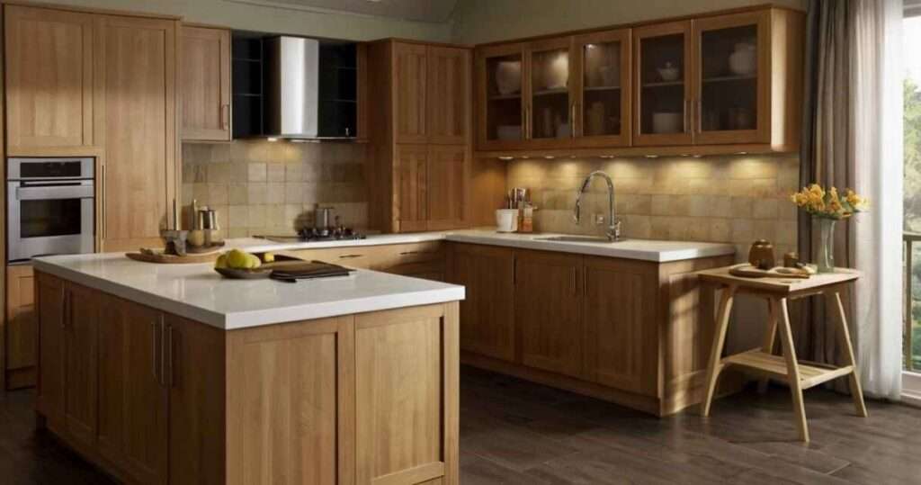 Kitchen Paint Ideas with Wood Cabinets
