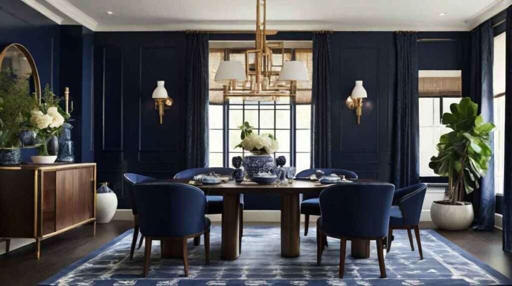 Navy Blue Dining Room Inspiration
