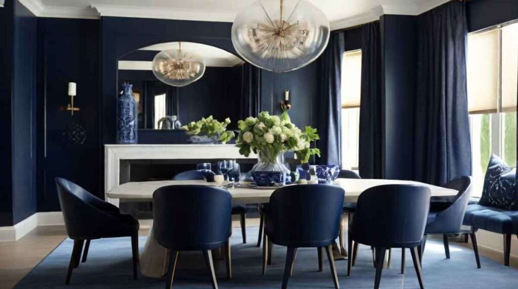 Styling Tips for Navy Blue Dining Rooms